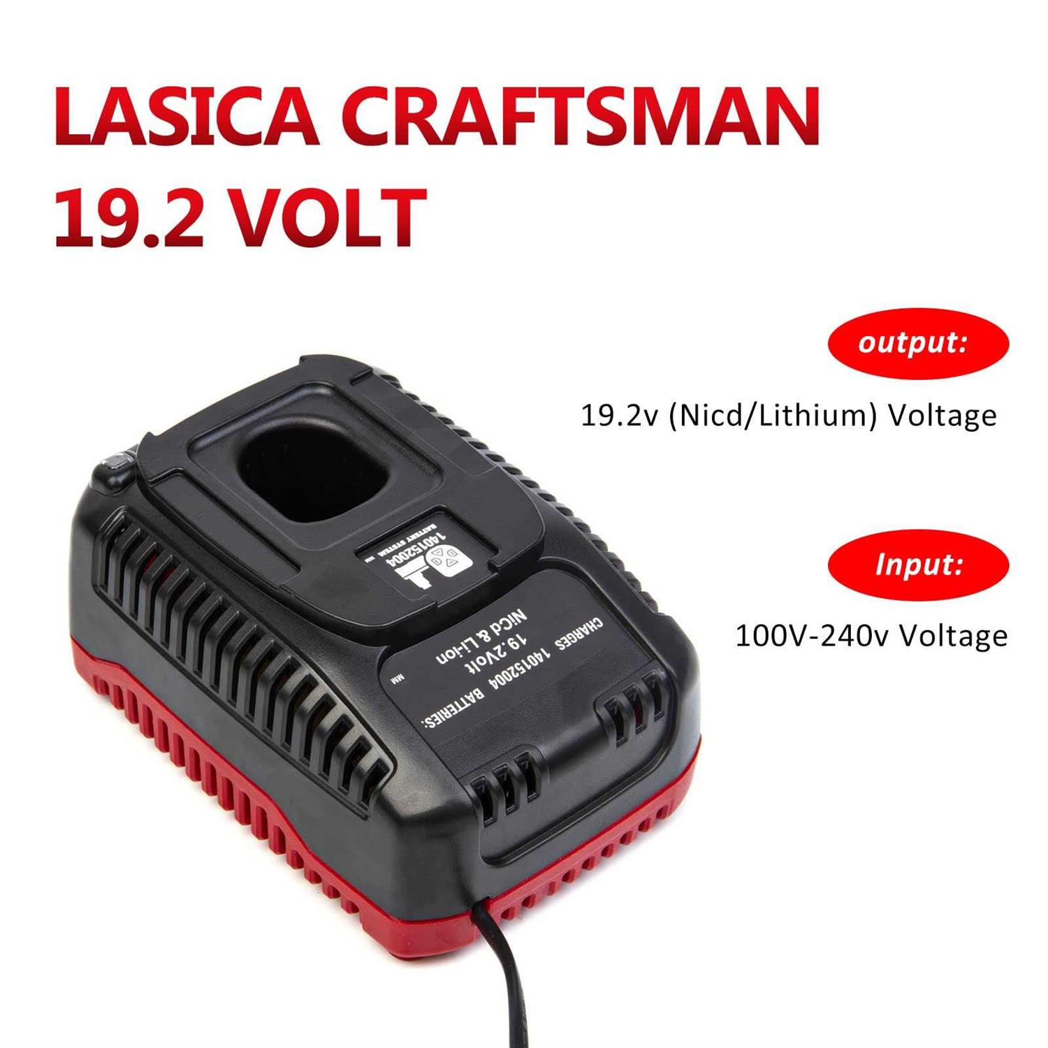 140152004 Battery Charger for Craftsman C3 19.2 V Ni-CD Lithium Rechargeable Battery 1323903 130211004 130279017 11375 11376 315.115410 - Cheap Fitting