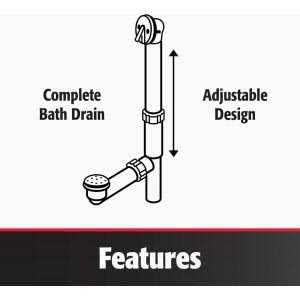 Keeney Bath Drain Assembly Brass 606RB - Cheap Fitting