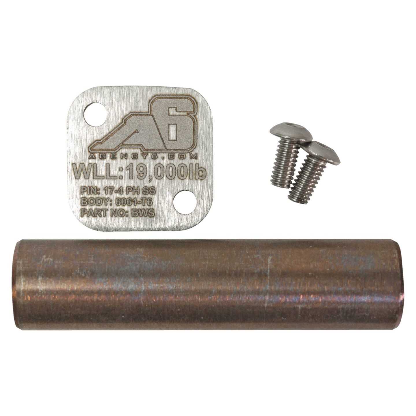 Agency 6 Billet Winch Shackle Lightweight Aluminum Winch Attachment For Synthetic Line - Cheap Fitting