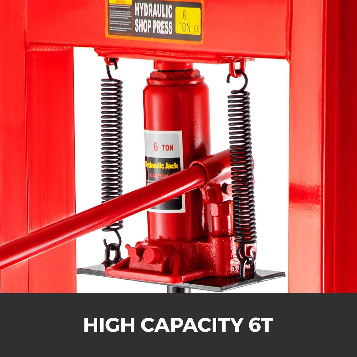 Vevor Hydraulic Shop Press 6 Ton H-Frame Hydraulic Press 13227lbs with Heavy Duty Steel Plates - Cheap Fitting