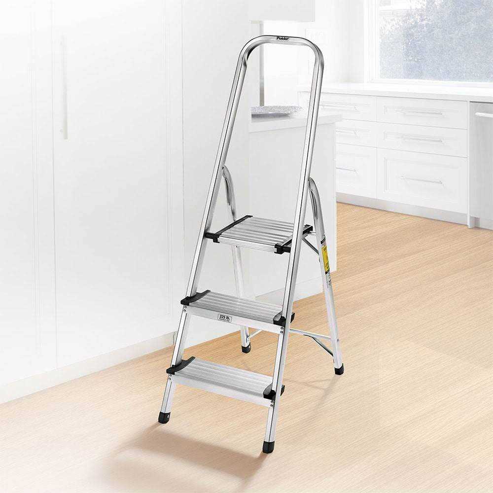 Polder 3-Step Aluminum Ultralight Step Stool - Cheap Fitting
