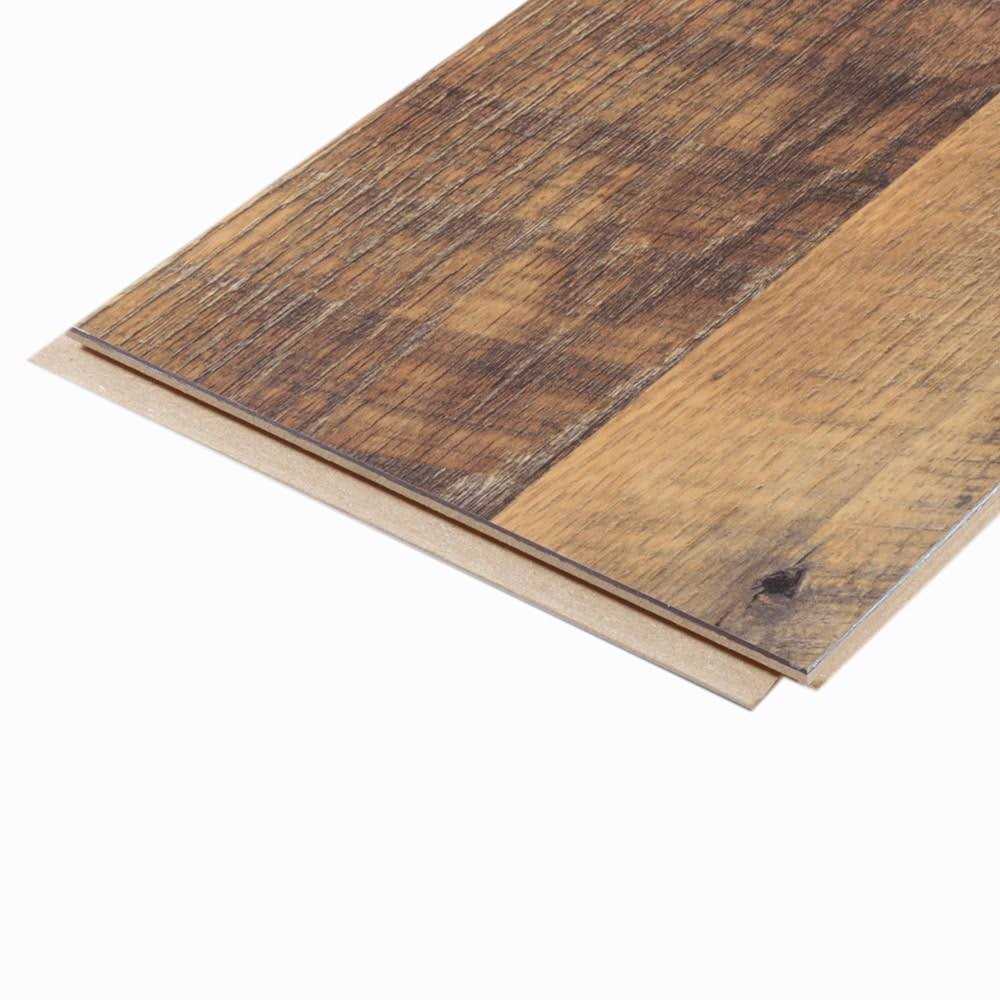 Studio Restoration Oak 7.48-in x 3.93-ft Embossed Plank Laminate Flooring 1pk - Cheap Fitting
