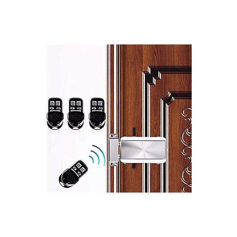 HONUTIGE electronic deadbolt door lock smart wireless anti-theft home security keyless deadbolt access Control system with 4 remote Control - Cheap Fitting