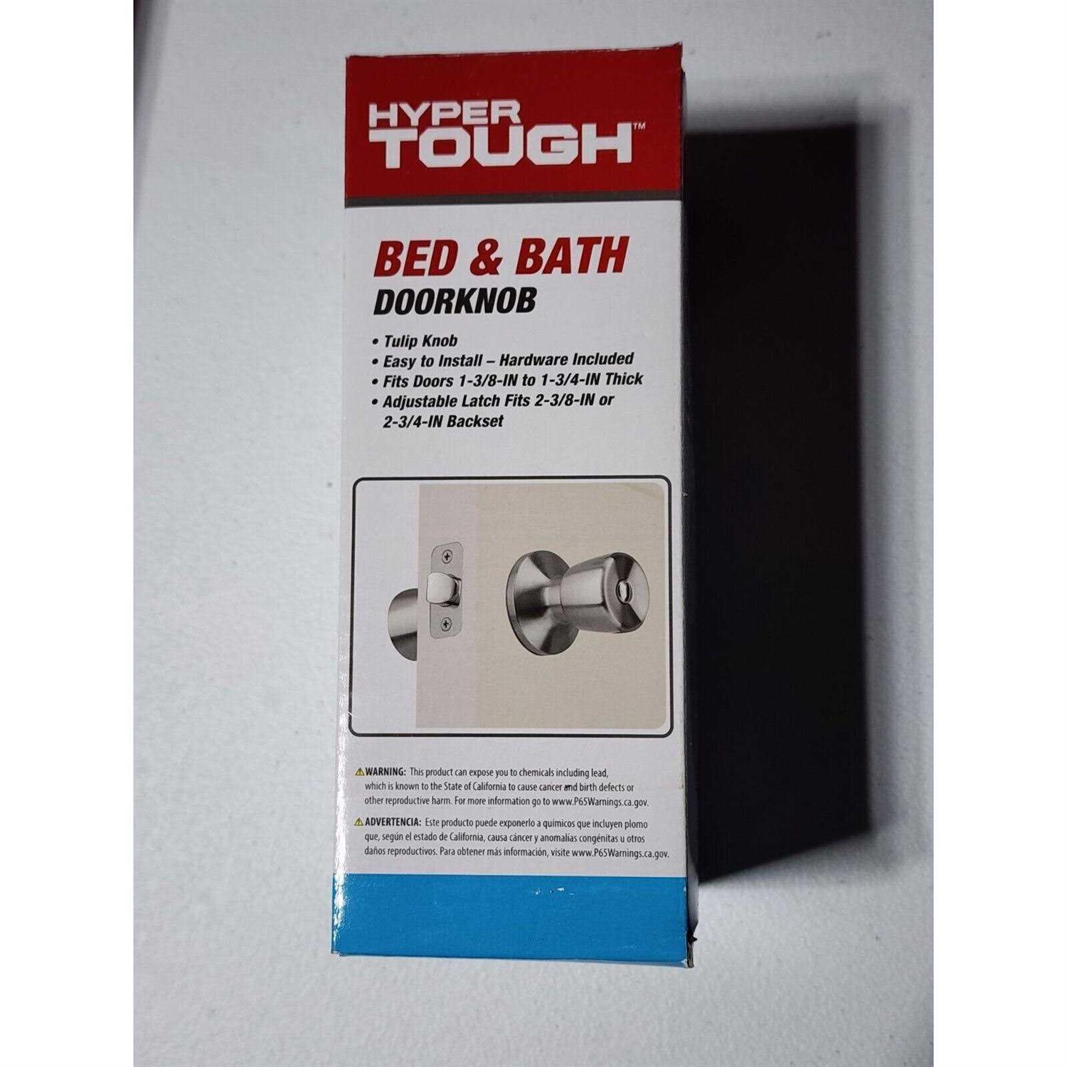 Hyper Tough Interior Privacy Doorknob Tulip Style - Cheap Fitting