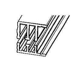 1/4 x Aluminum Sliding Door Track - Cheap Fitting