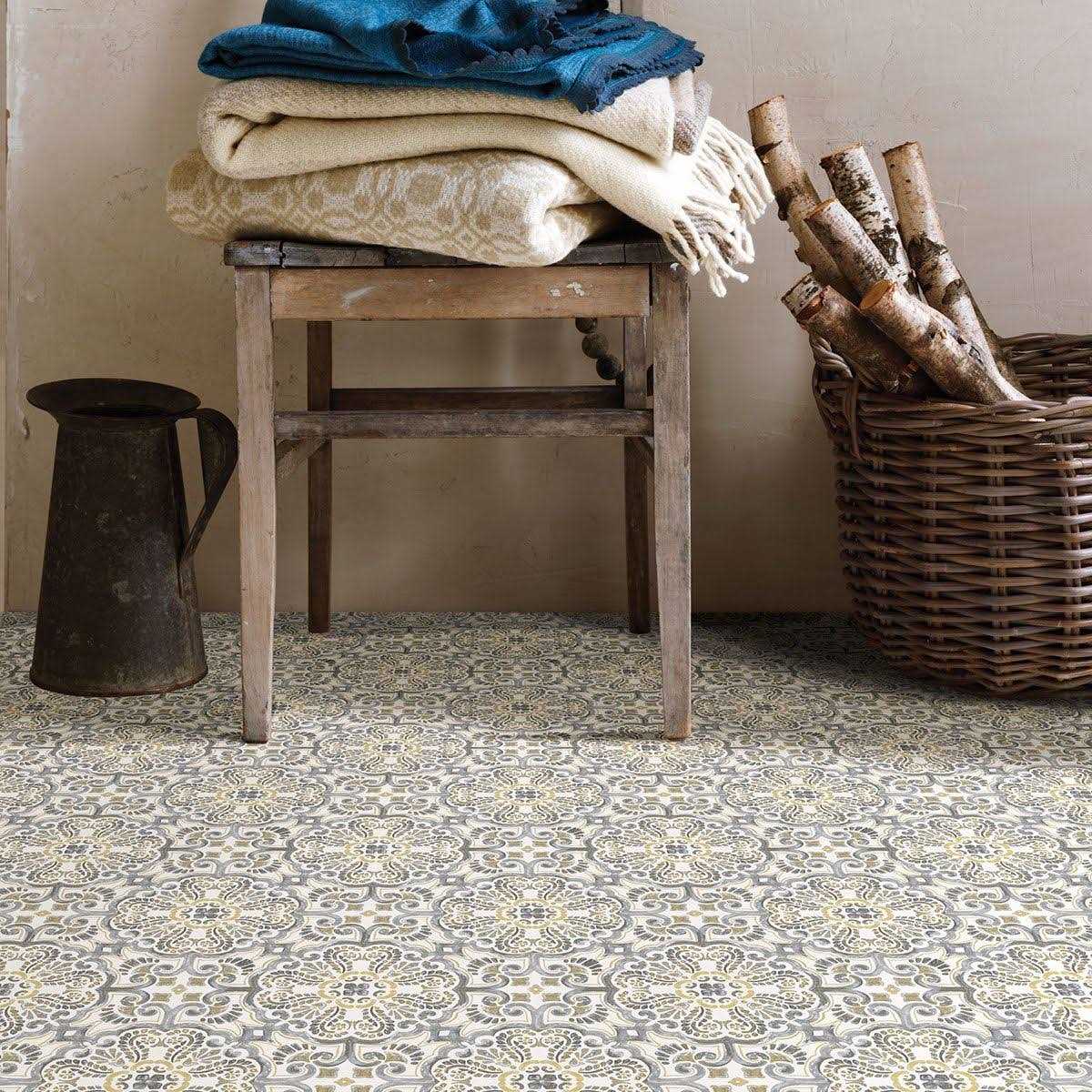 FloorPops Antico Peel Stick Floor Tiles - Cheap Fitting