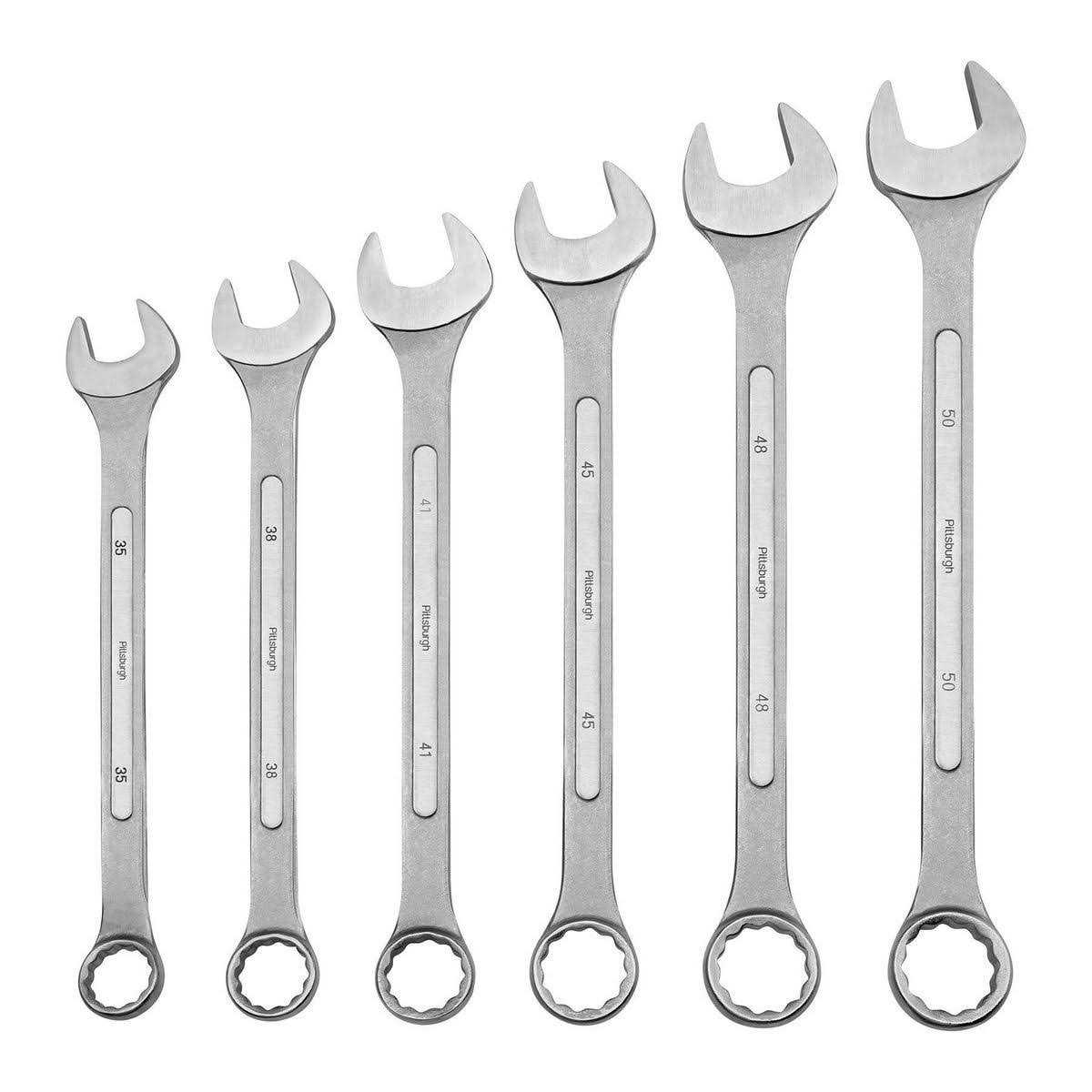 Pittsburgh Professional 7 Piece Sae Ratcheting Combo Wrench Set - Cheap Fitting