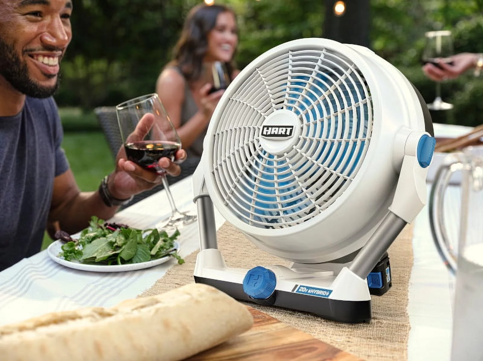 HART 20-Volt 12-inch Hybrid Fan (Battery Not Included) - Cheap Fitting