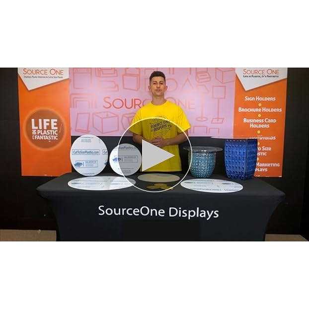 sourceoneorg Clear Acrylic Plexiglass Lucite Circle Round Disc Every Thickness and Diameter Available - Cheap Fitting
