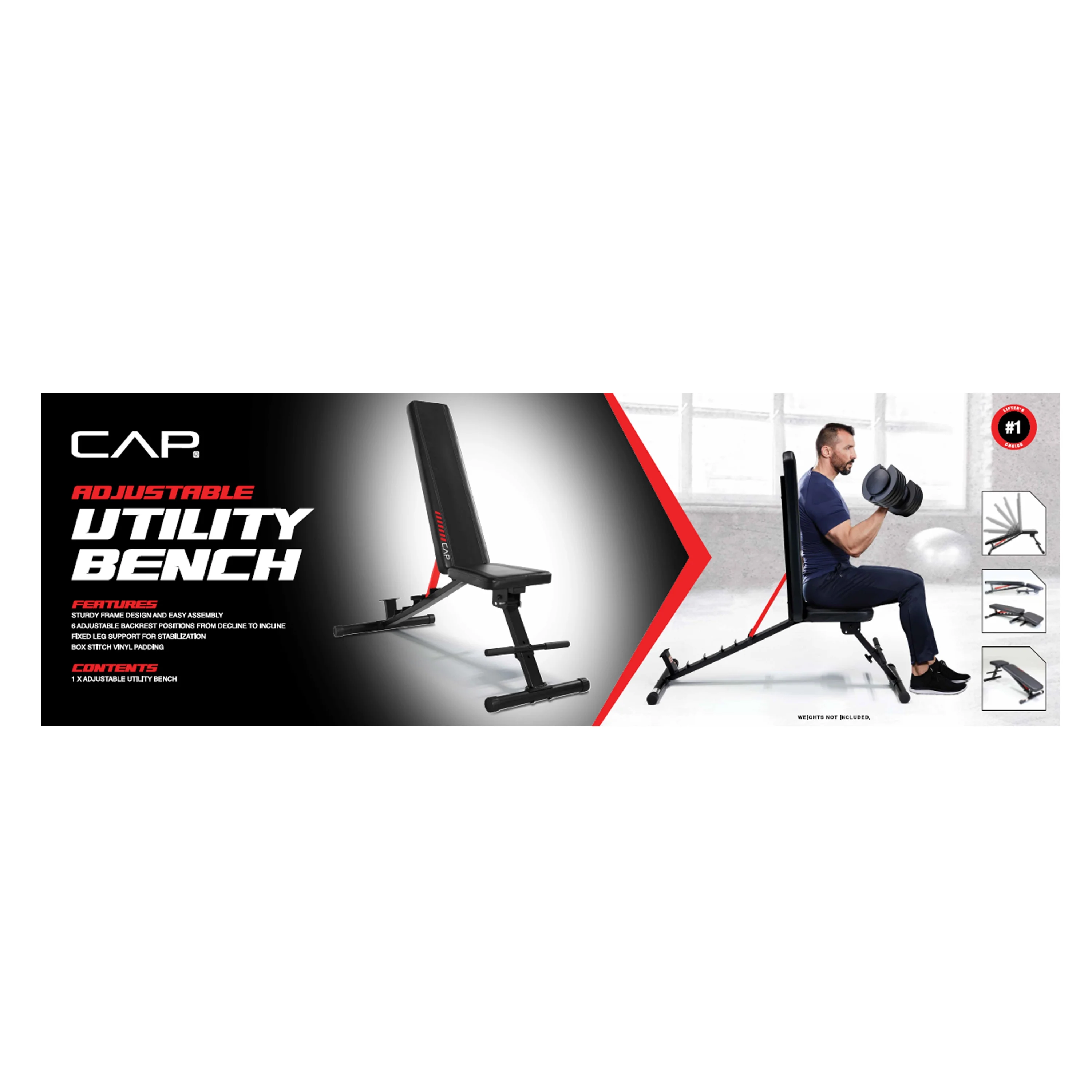 CAP Multi Purpose (Foldable) Utility FID Weight Bench - Cheap Fitting