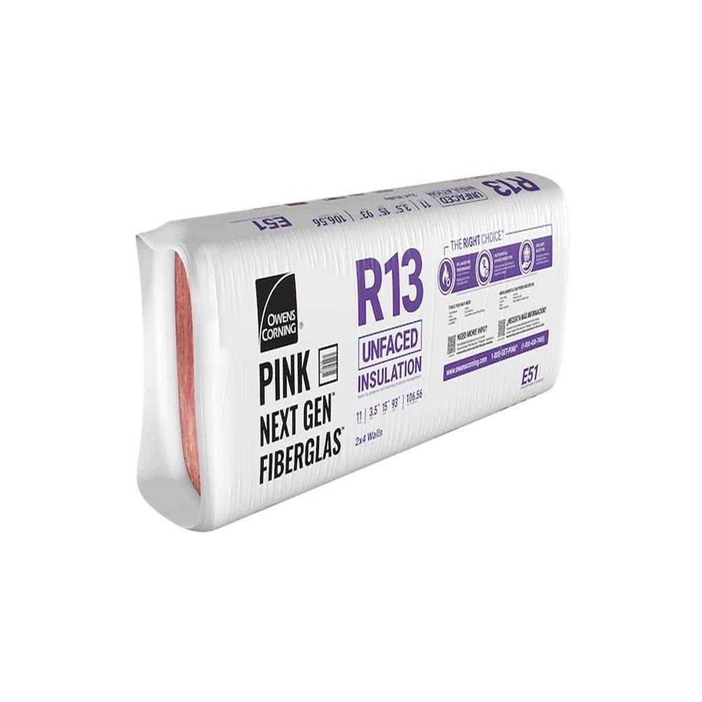 Owens Corning R-13 Unfaced Fiberglass Insulation Batt 93 - Cheap Fitting