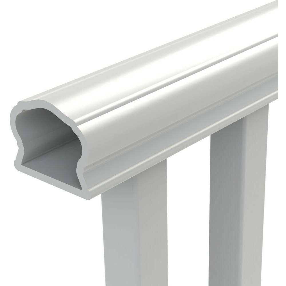 Veranda Traditional 6 ft. x 36 in. White PolyComposite Vinyl Stair Rail Kit without Brackets - Cheap Fitting
