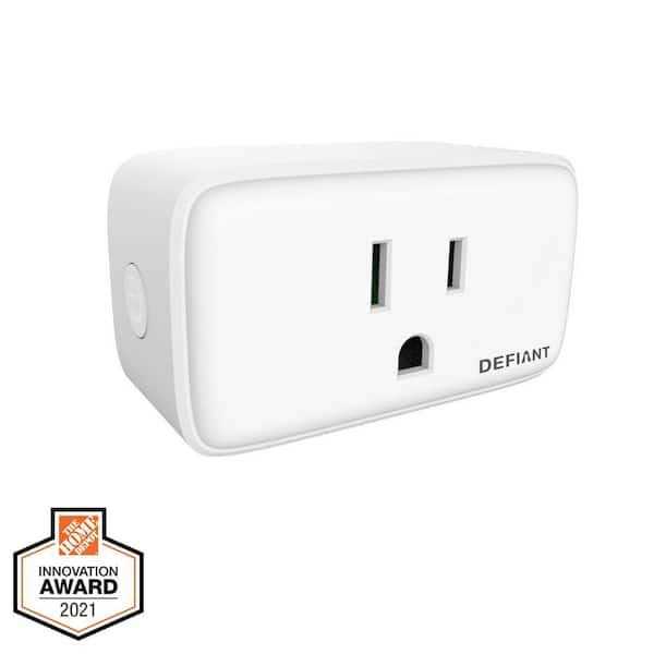 Defiant 15 Amp 120-Volt Indoor Smart Plug & Timer Wi-Fi Bluetooth Single Outlet Powered by Hubspace - Cheap Fitting