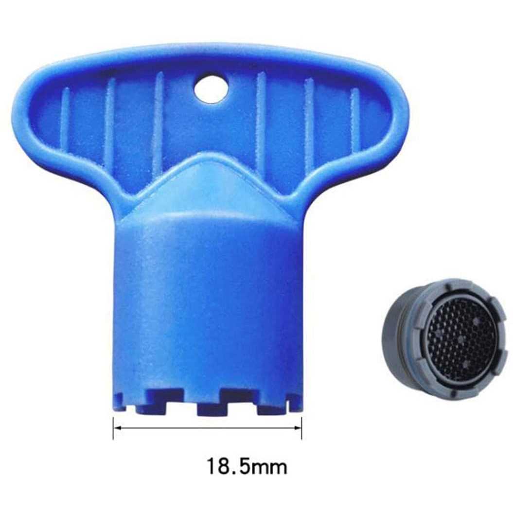 5 pcs/Set 2.2GPM Cache Faucet Aerator Key with 5 Pieces Faucet Aerator Removal Wrench Tool Practical Design - Cheap Fitting