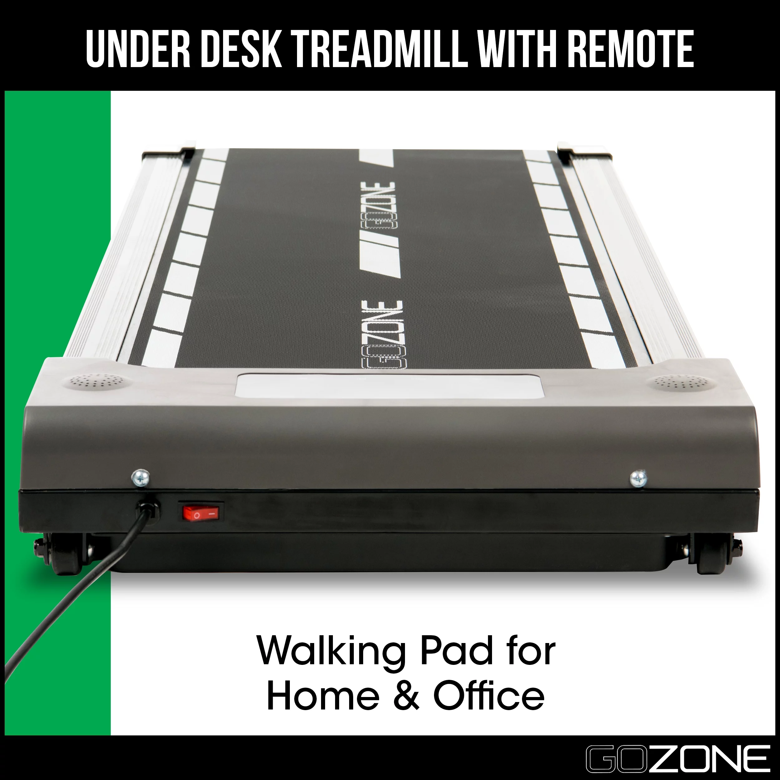 Gozone Under Desk Exercise Treadmill with Remote, Walking Pad for Home and Office, Adjustable Speeds, White and Black - Cheap Fitting