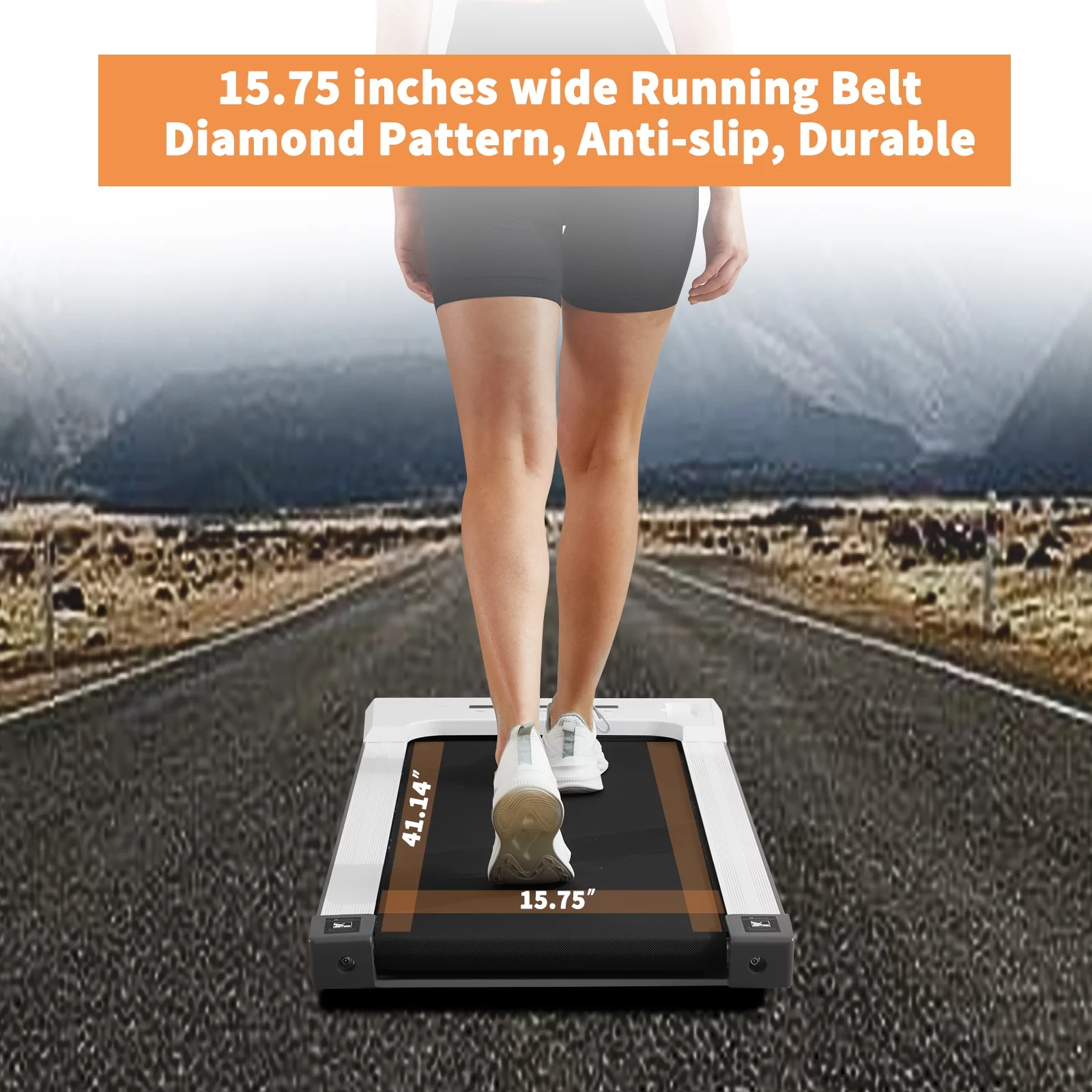 GOYOUTH Under Desk Treadmill with Remote Control, Bluetooth Speaker & LED Display Perfect for Home Gym or Office - Cheap Fitting