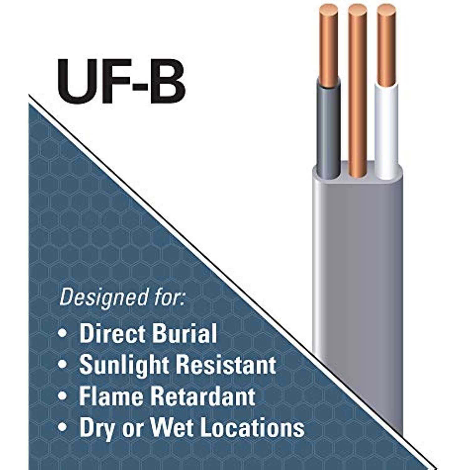 Southwire 13054222 14/2wg UF Wire 50-Foot - Cheap Fitting