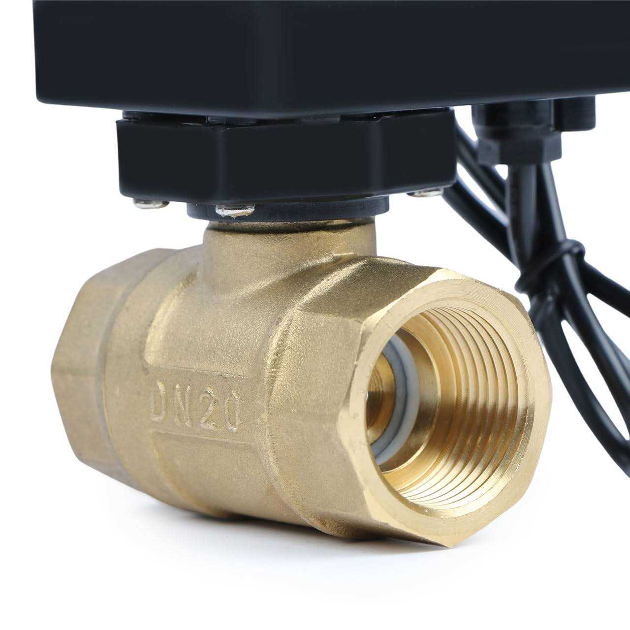 U.S. Solid Motorized Ball Valve Brass Ball Valve with Standard Port 9-36V AC/DC - Cheap Fitting