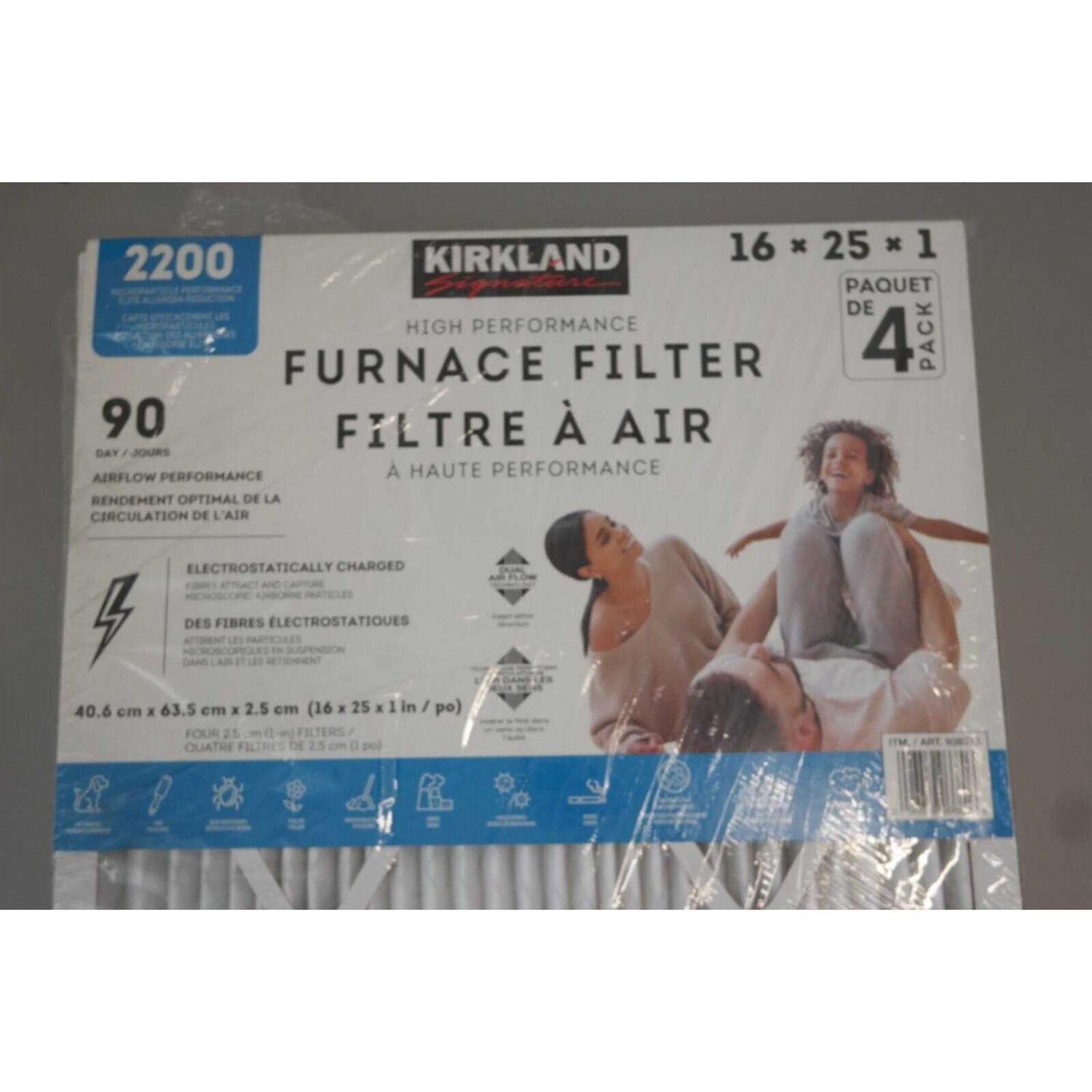 Kirkland Signature 2200 High Performance Furnace Filters - Cheap Fitting