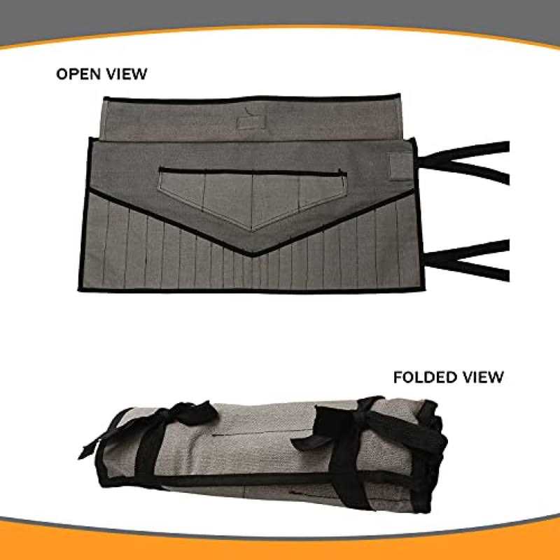 Bull Tools 26 Pocket SAE Wrench Roll Organizer Metric Roll Up Tool Pouch Bag Hand-Crafted - Cheap Fitting