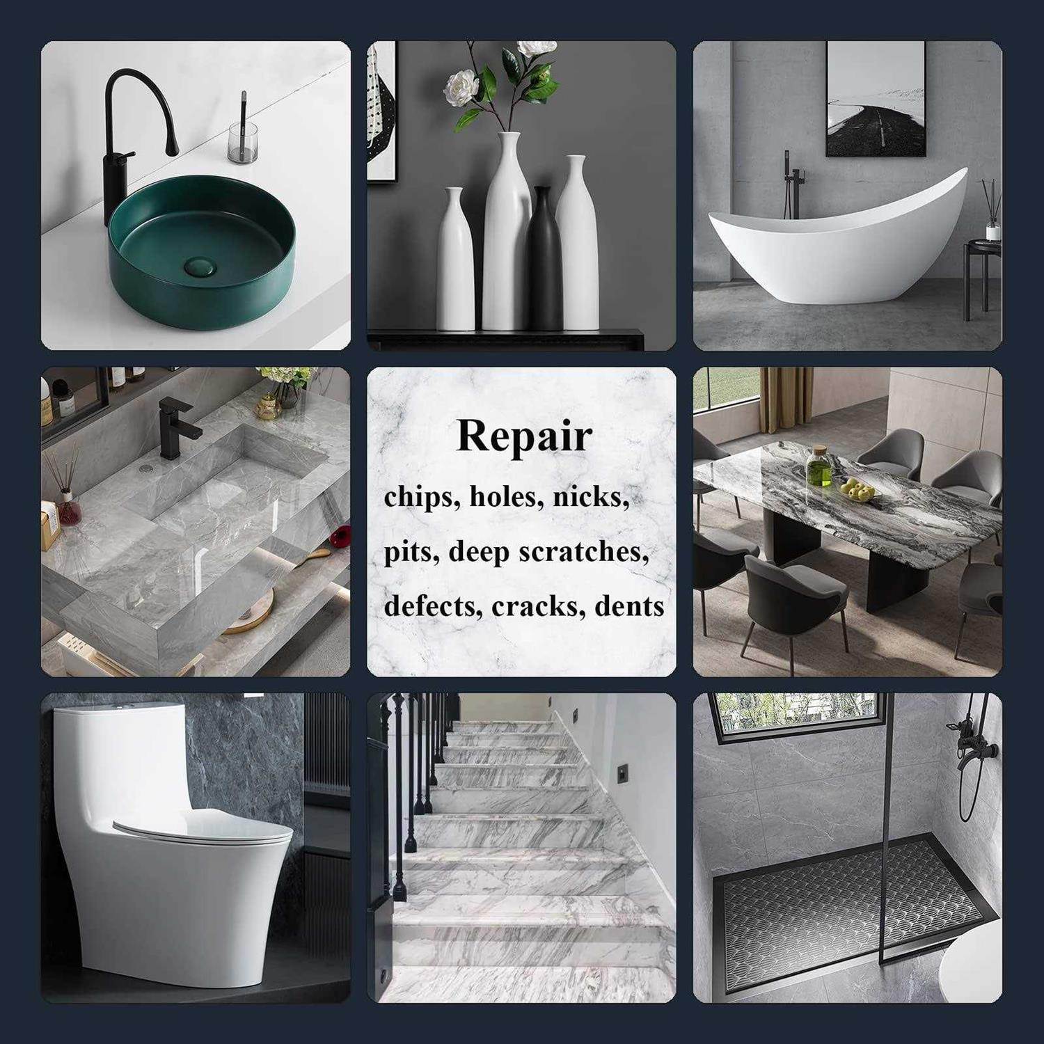 Tub, Tile and Shower Repair Kit Hupeyna Porcelain Repair Kit - Cheap Fitting