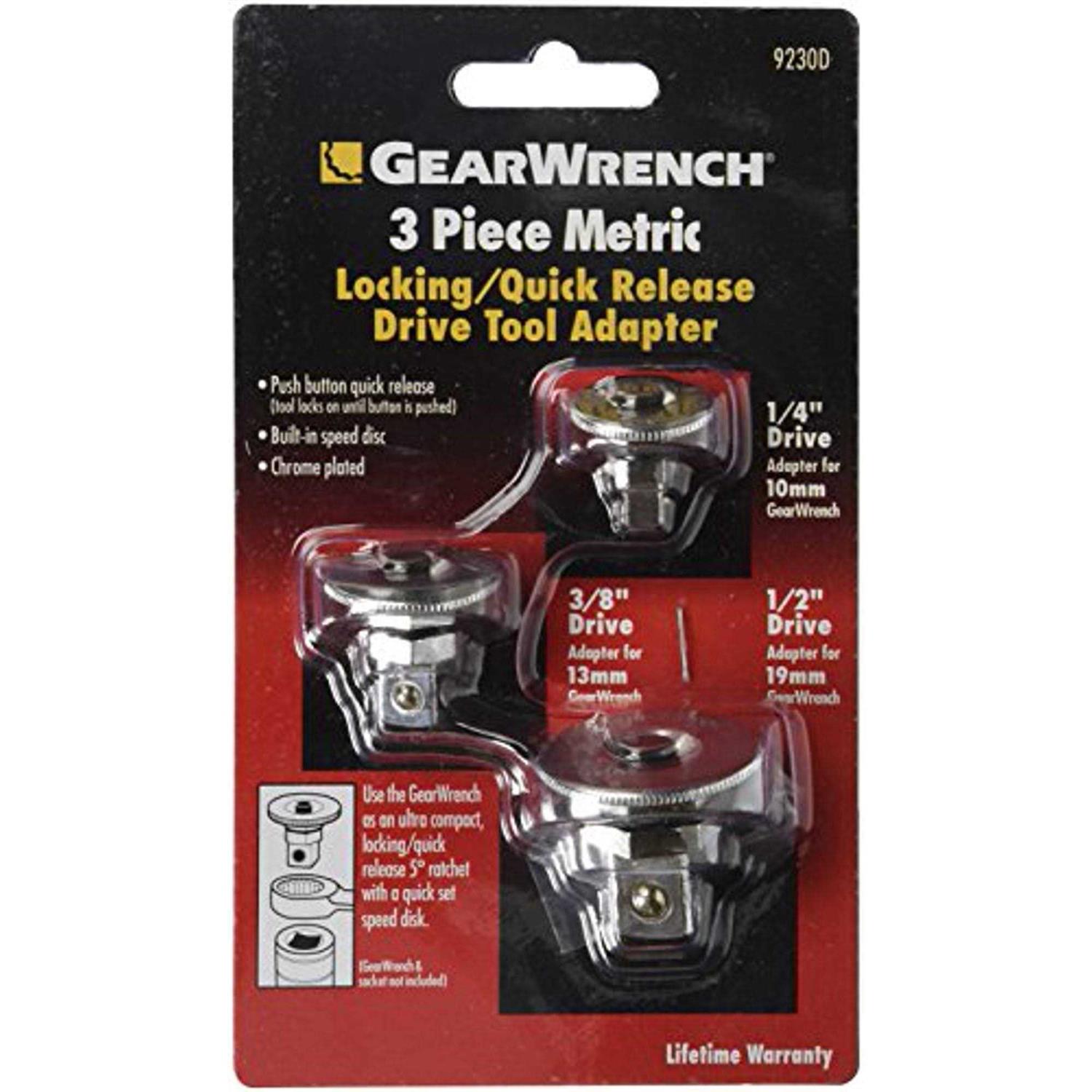 Gearwrench 9230D 3 Pc. Metric Drive Adapter Set - Cheap Fitting