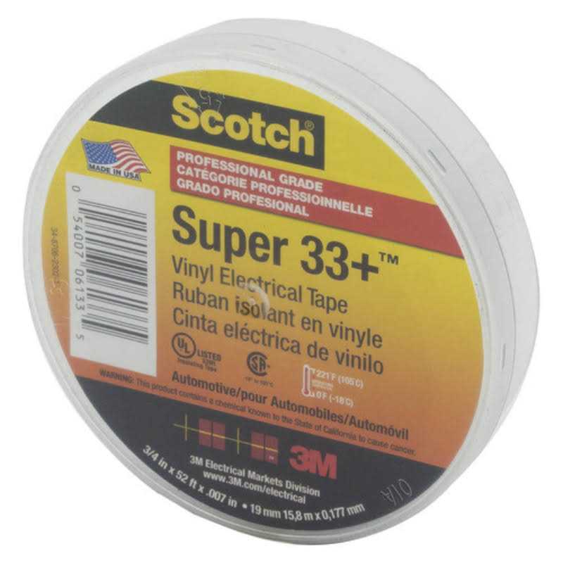 3M Scotch 33+ Super Vinyl Electrical Tape - Cheap Fitting