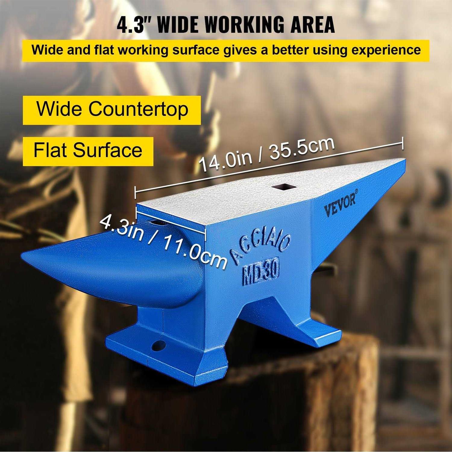 VEVOR Round Horn 66 Lb Blacksmith Cast Steel Anvil Rugged Metal Work Heavy Duty 30KGGZ00000000001V0 - Cheap Fitting