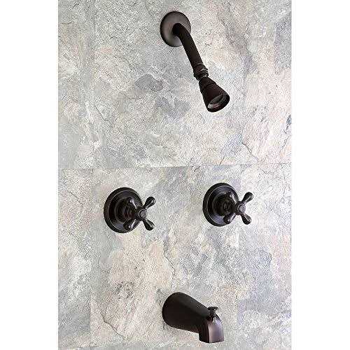 Kingston Brass KB245AX Twin Handle Tub and Shower Faucet - Cheap Fitting