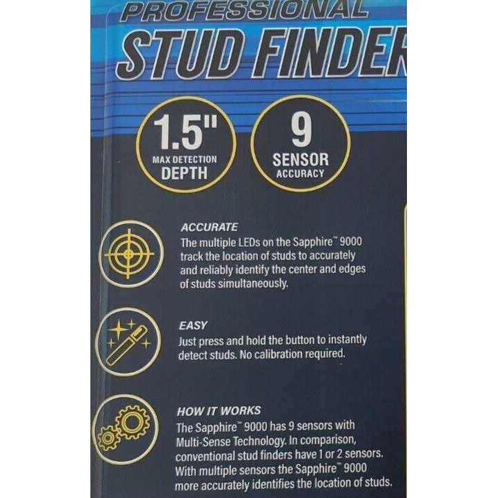 Sapphire 9000 Stud Finder - Cheap Fitting