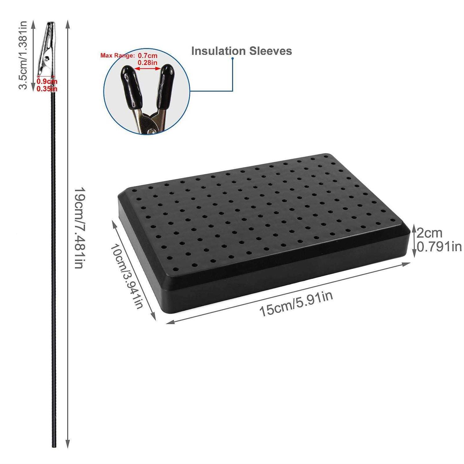 Evemodel GJJC09B 1PC Painting Stand Base and 20PCS Alligator Clip Stick Set Modeling Tools for Airbrush Hobby Model Parts New - Cheap Fitting