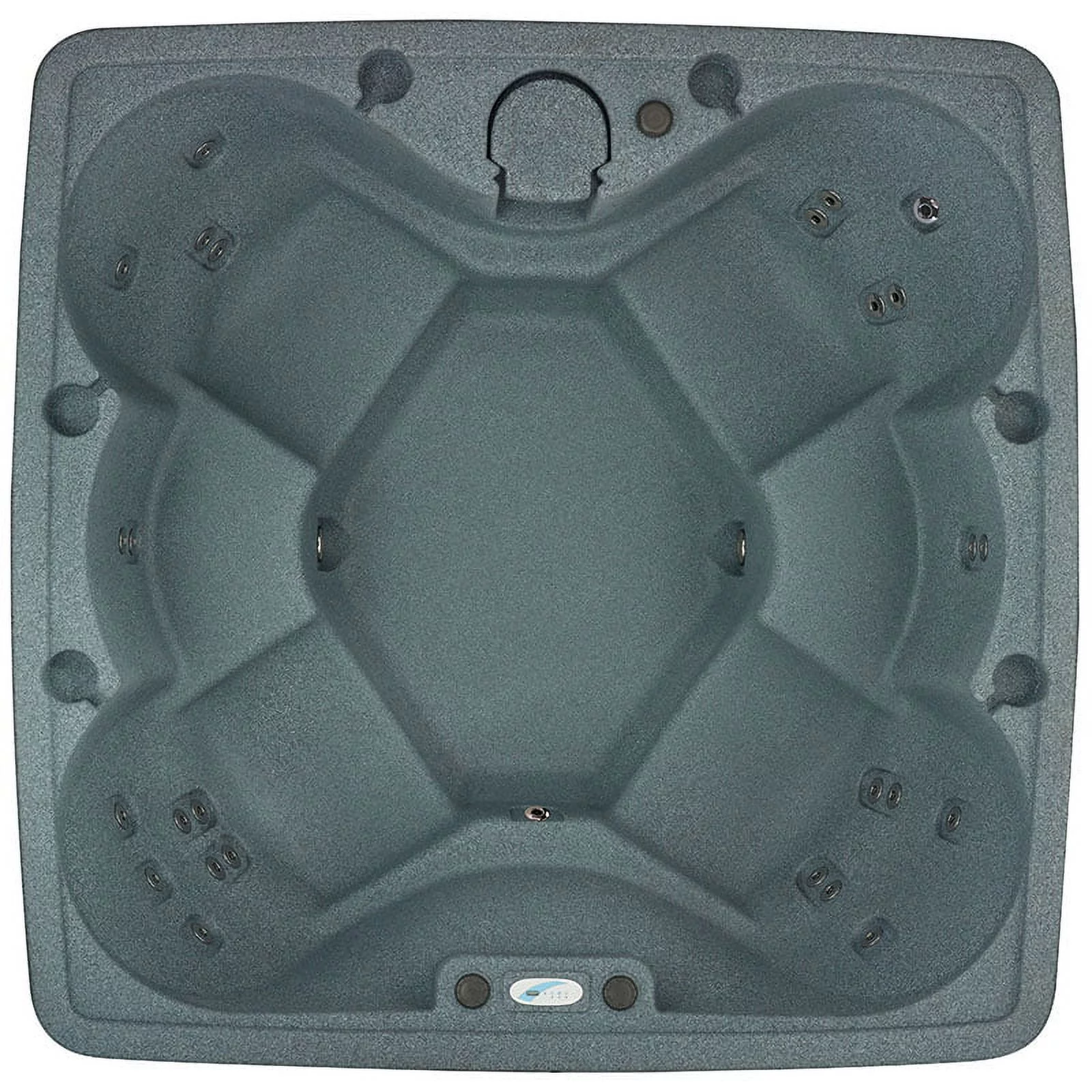 Aquarest Spas Powered By Jacuzzi® AR-600 Elite 6 Person - 29 Jet Square Plug and Play Hot Tub with Ozonator - LED waterfall - Graystone - Cheap Fitting