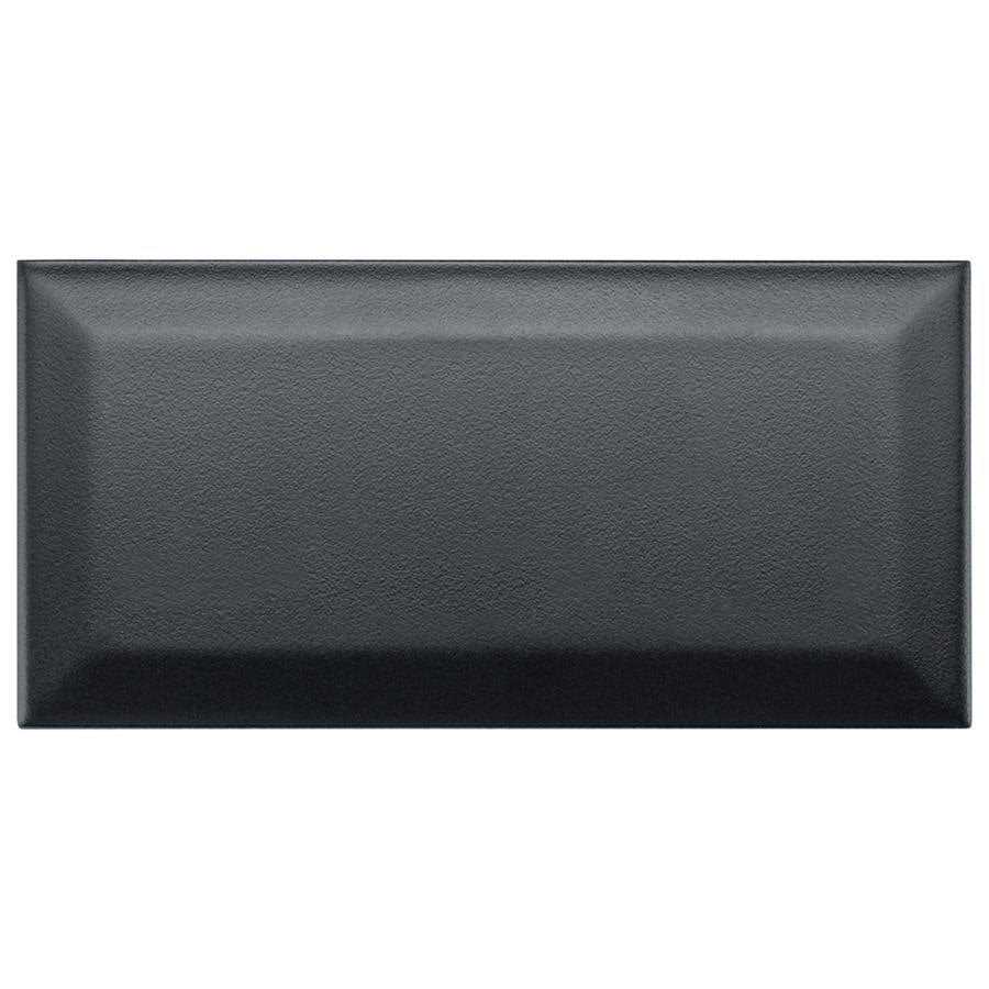 Merola Tile Crown Heights Beveled Glossy Black 3 in. x 6 in. Ceramic Wall Tile - Cheap Fitting
