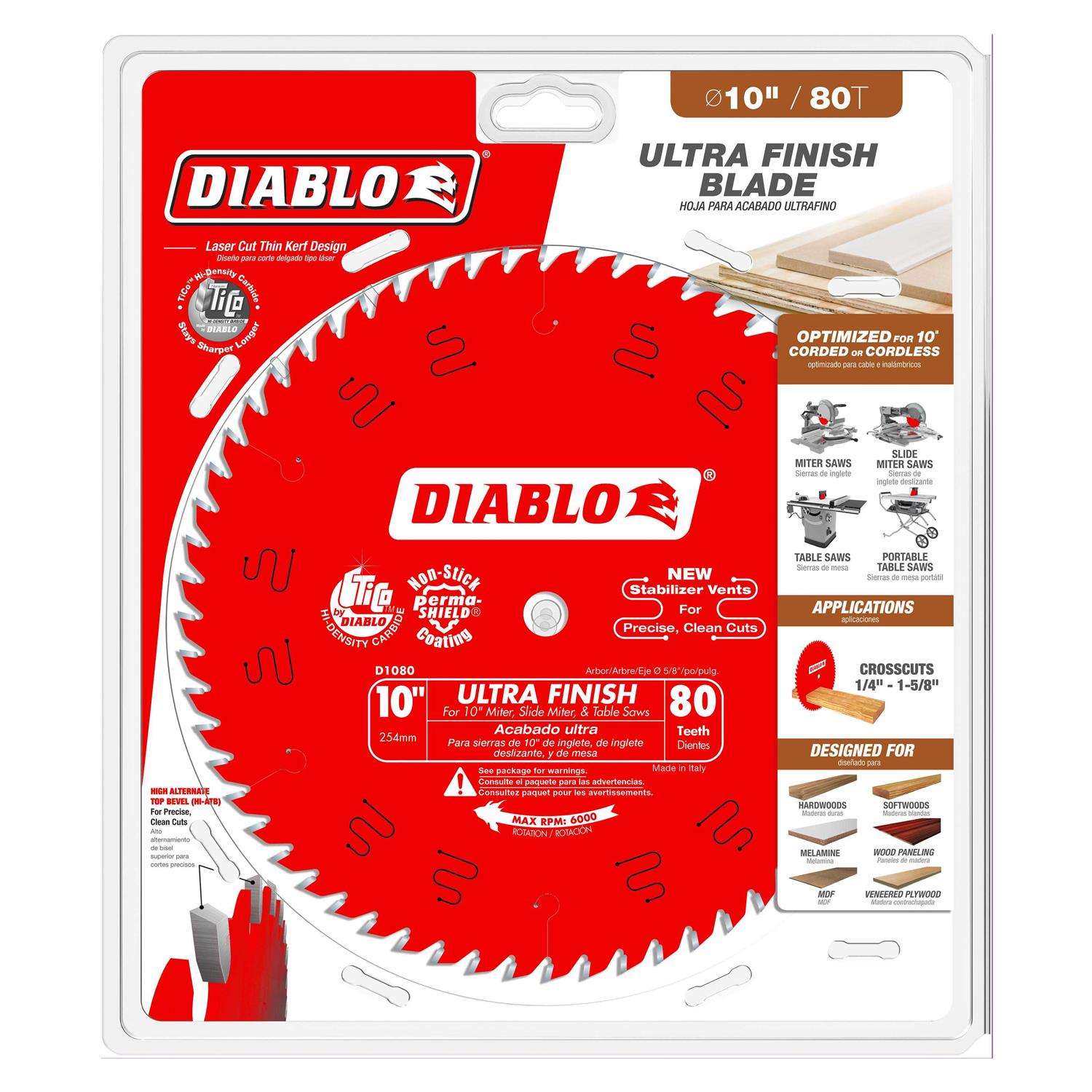 Diablo D0660A 60 Tooth Ultra Finish Saw Blade - Cheap Fitting