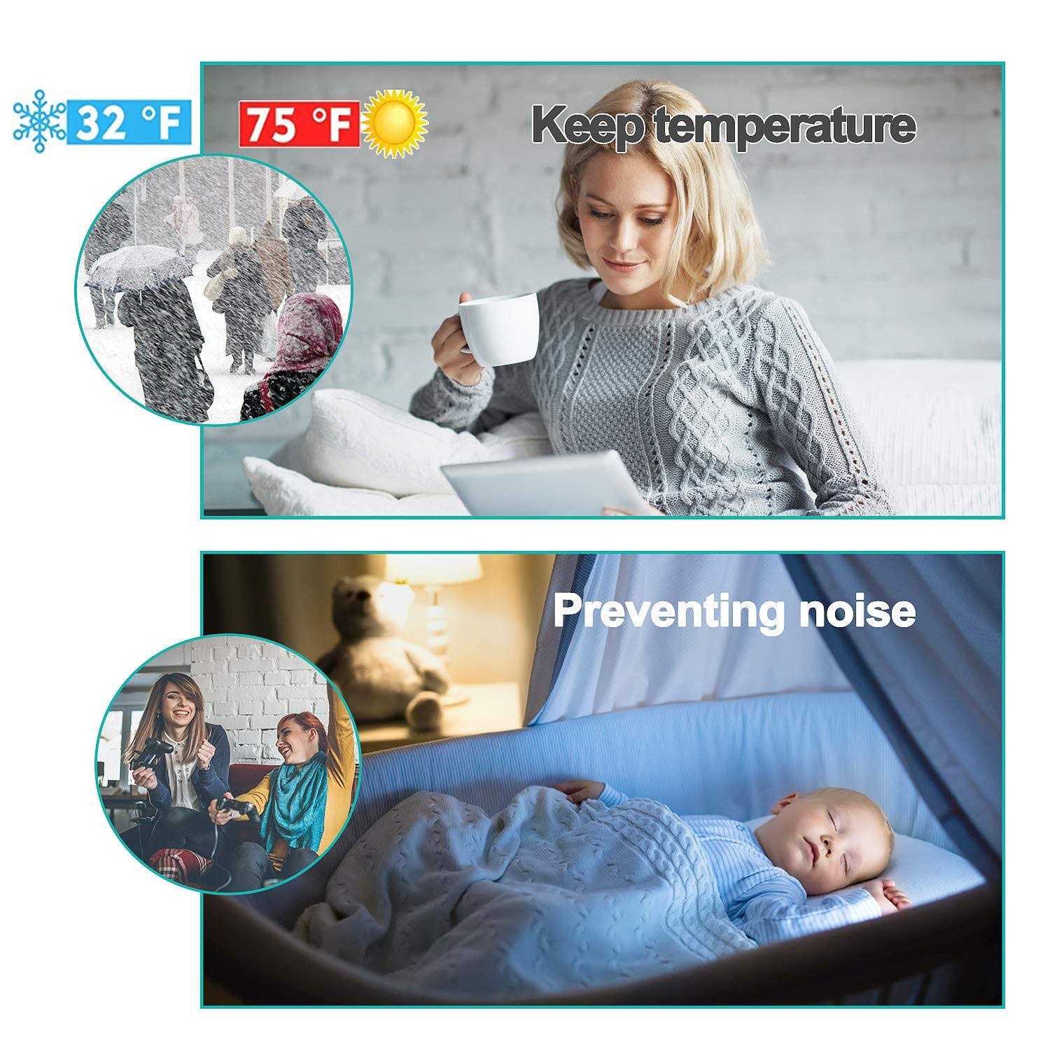 Grotheory 2 Pack Under Door Draft Stopper 39 L Door - Cheap Fitting