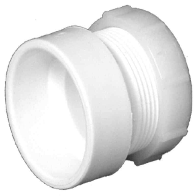 Charlotte Pipe Schedule 40 2 in. Hub x 2 in. Dia. Hub PVC Trap Adapter - Cheap Fitting