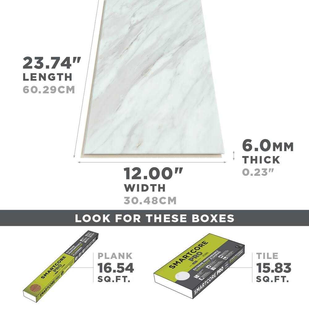 SMARTCORE Morning Light Marble 20-mil x 12-in W x 24-in L Waterproof Water Resistant Interlocking Luxury Vinyl Tile Flooring - Cheap Fitting