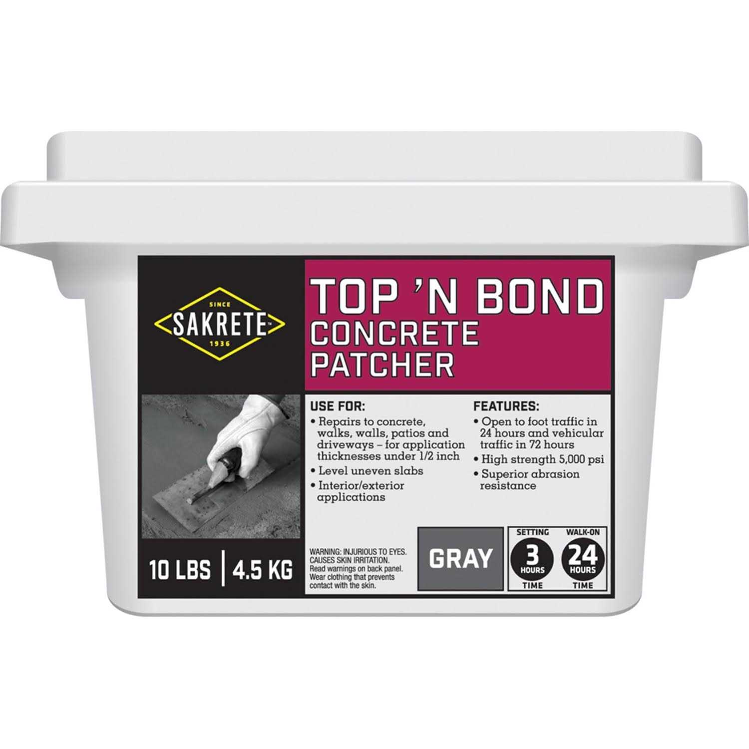 Sakrete Top ‘N Bond Concrete Patcher - Cheap Fitting