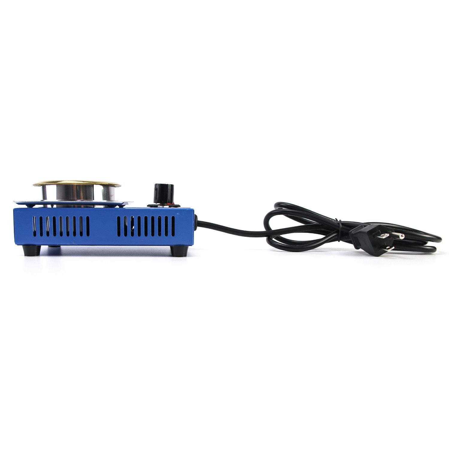 QWORK Solder Pot 150W 110V 50mm Soldering Bath Titanium Plate Capacity 500g 200-450°c,Include Extra 50mm Pot& Solder Paste Scraper for Welding - Cheap Fitting