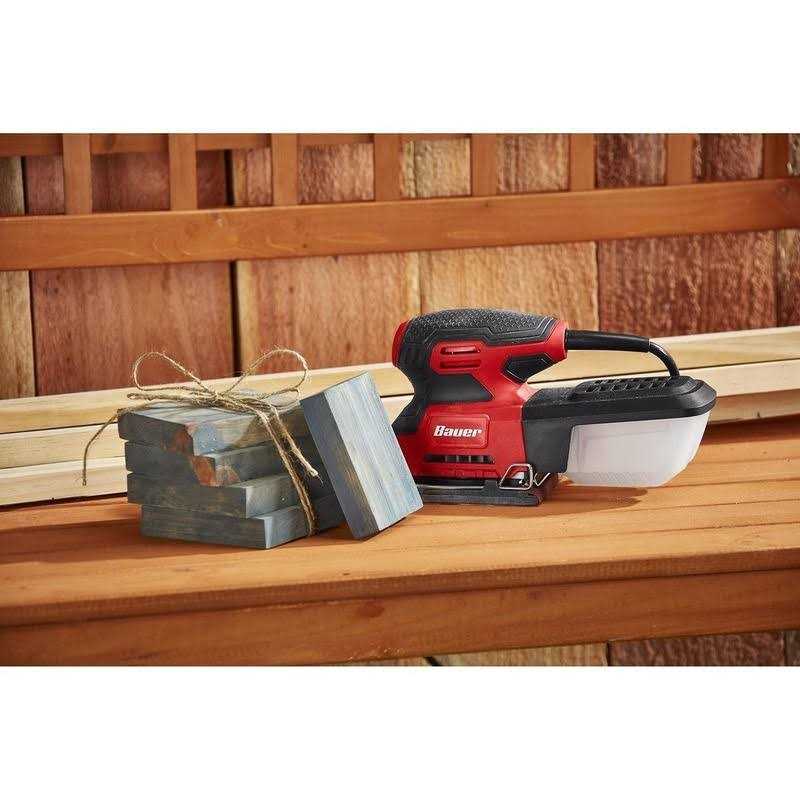 Bauer 2.2 Amp Orbital 1/4 Sheet Sander - Cheap Fitting