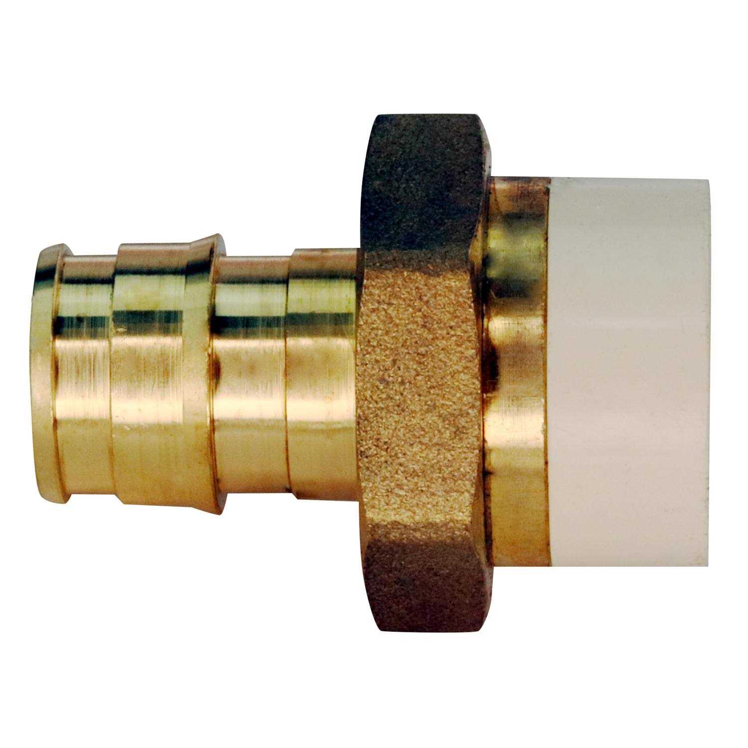 Apollo 1/2 in. Brass PEX-A Barb x 1/2 in. CPVC Straight Adapter EPXCPVC12 - Cheap Fitting