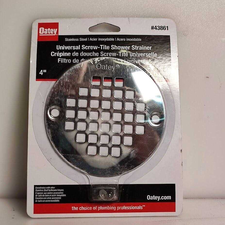 Oatey 4 in. Round Screw-in Stainless Steel Shower Drain Cover - Cheap Fitting