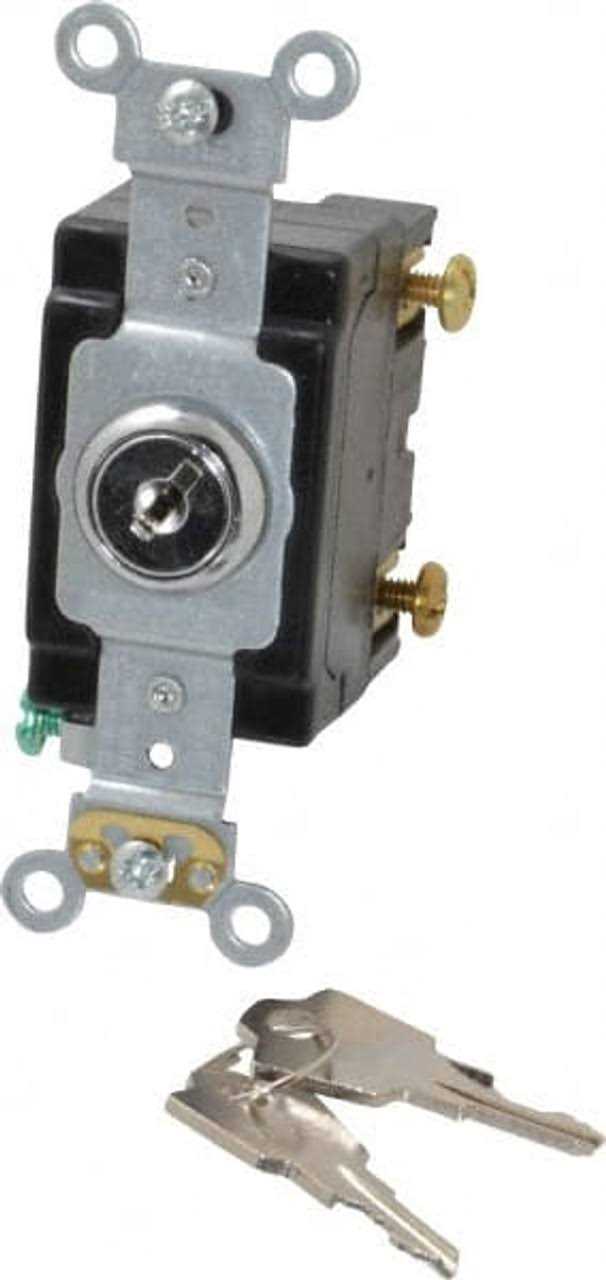 Leviton 1221-2KL 20 Amp Single-Pole Key Lock Switch Industrial - Cheap Fitting