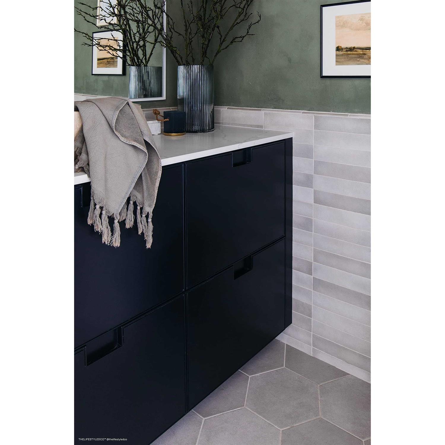 Bedrosians Makoto Matte Hexagon Porcelain Tile 11.5 x 10 - Cheap Fitting