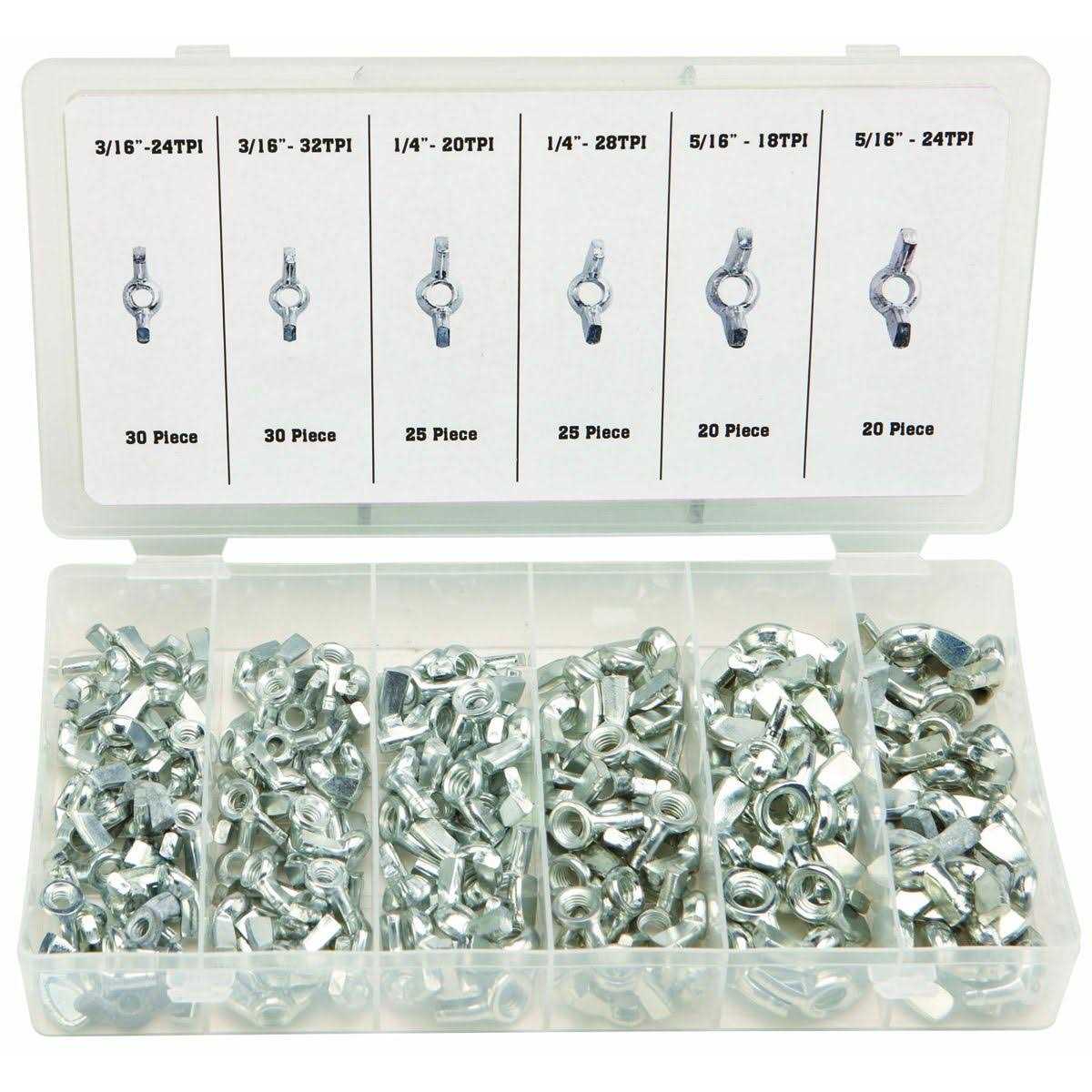 Storehouse 150 piece Wing Nut Assortment - Cheap Fitting