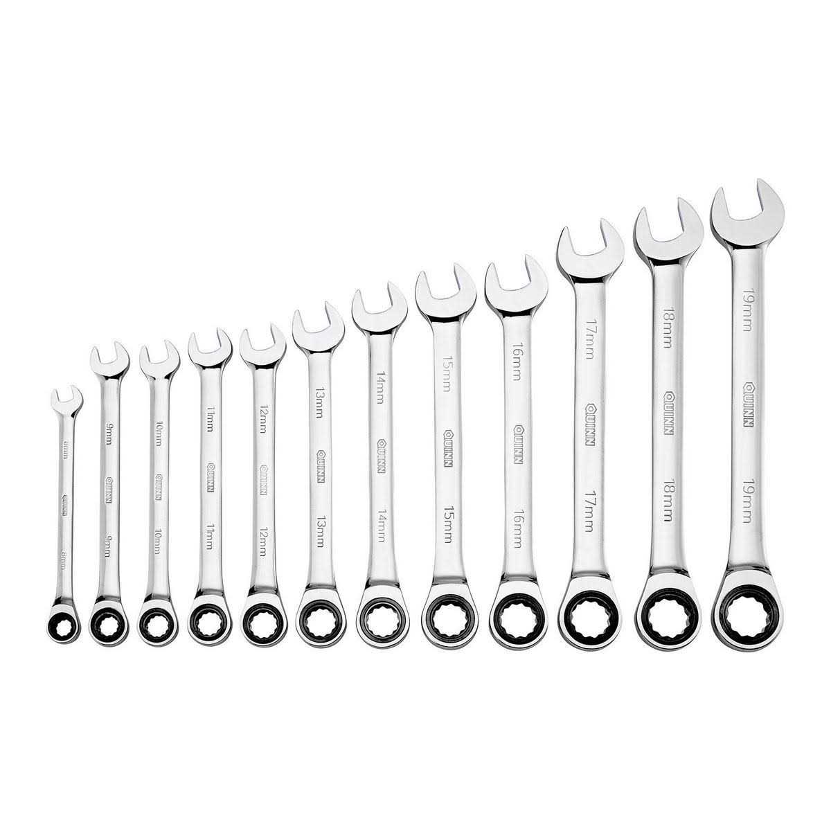 Pittsburgh Stubby SAE Ratcheting Combination Wrench Set - Cheap Fitting