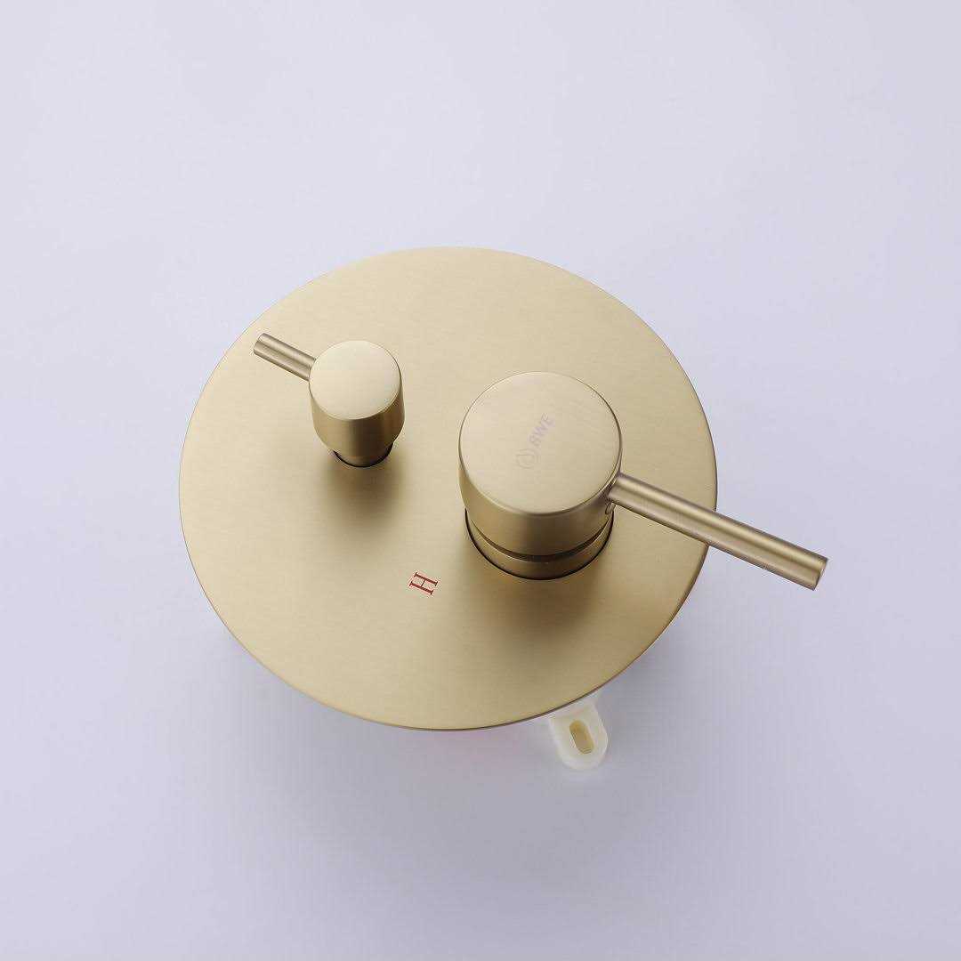 BWE 1-handle 2-Spray Rain Shower Faucet and Hand Shower Combo Kit A-98002-BG - Cheap Fitting