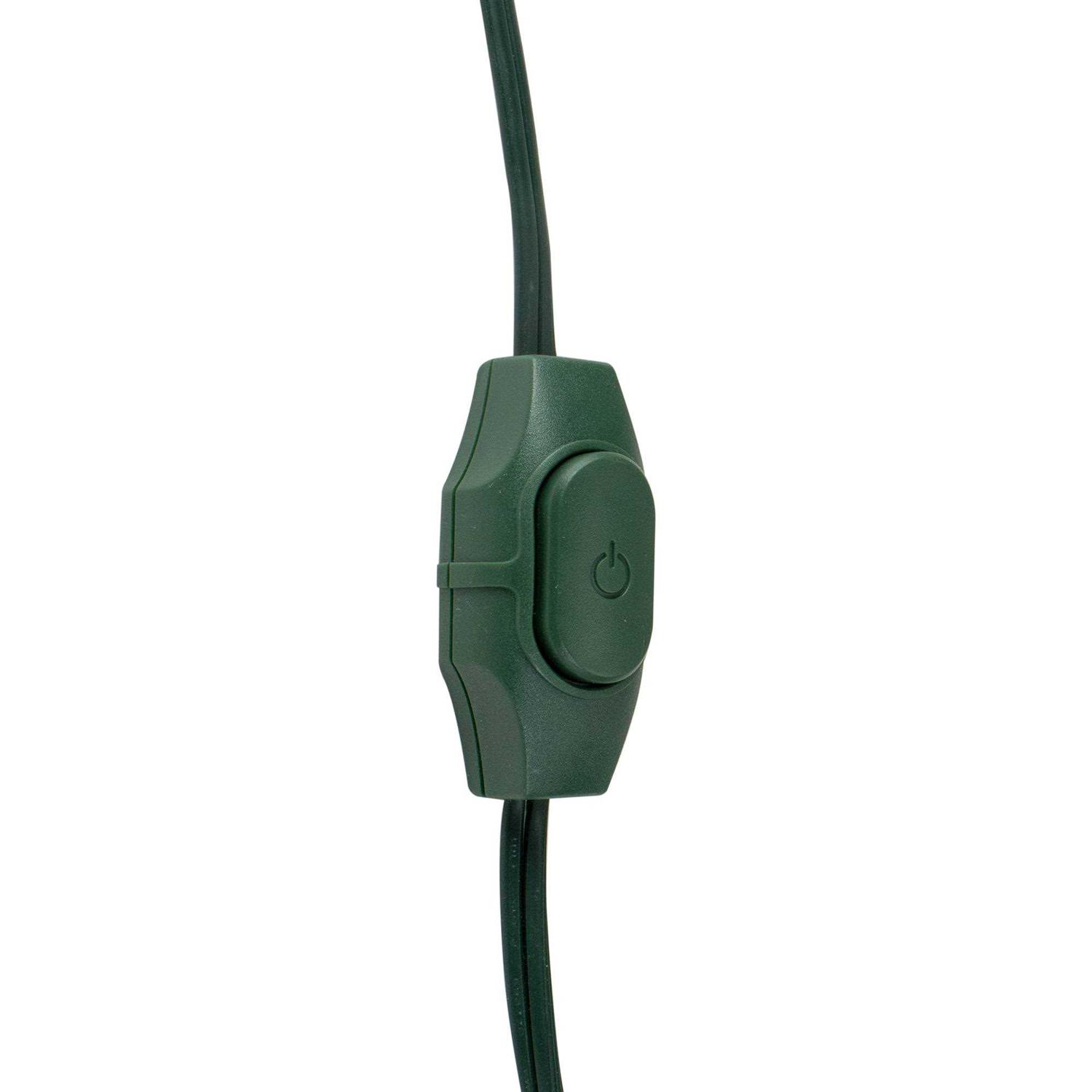 Northlight 9ft Green Indoor Extension Power Cord with 9-Outlets and Foot Switch - Cheap Fitting