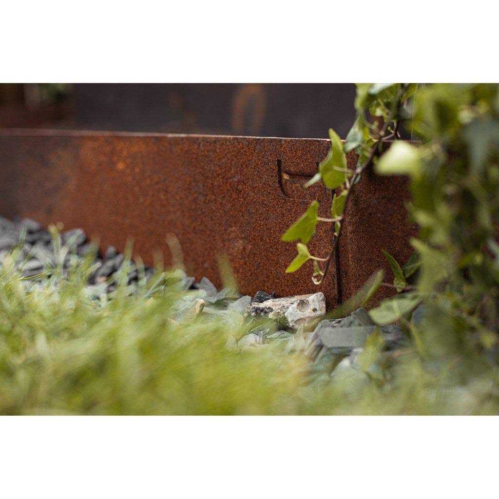 Core Edge Flexible Steel Lawn Edging CorTen - Cheap Fitting