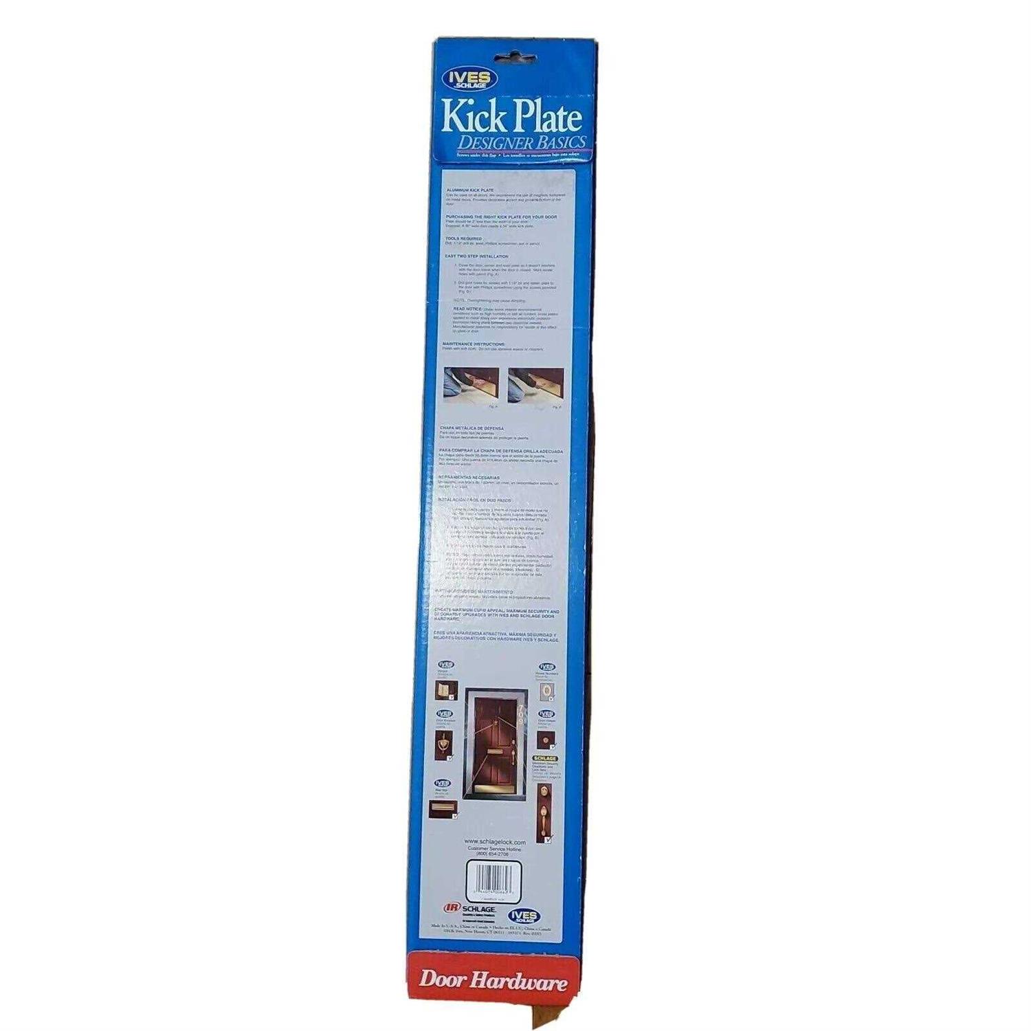 H.B. Ives 6 in. H X 30 in. L Aluminum Kickplate - Cheap Fitting